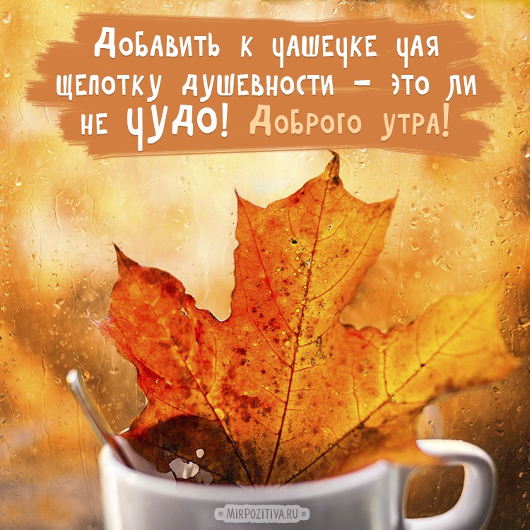 Доброго ранку жовтня восени — наймиліші листівки