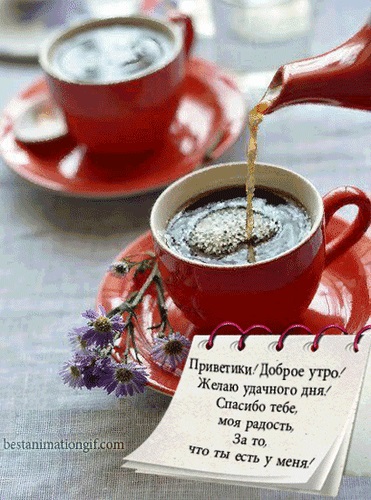 Доброго ранку серпня картинки з кавою та чаєм — добірка