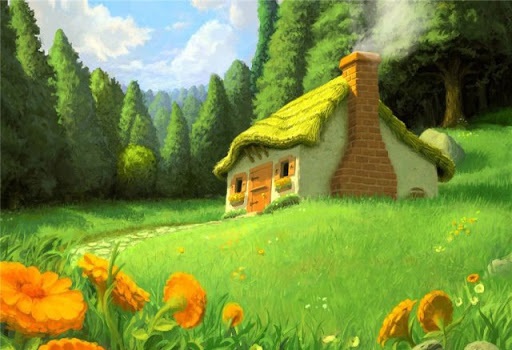 Будиночок у селі для малювання малюнки