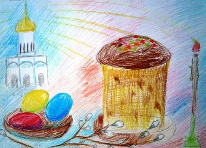 Красиві малюнки для дітей на тему Великодня
