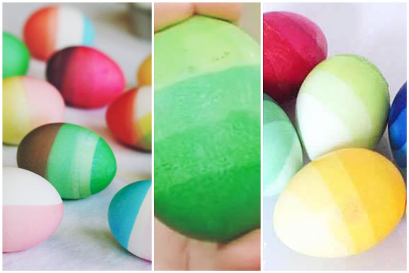 Цікаві способи фарбування яєць на Великдень