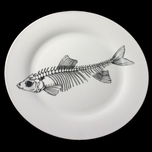Рисунок риби на тарілці