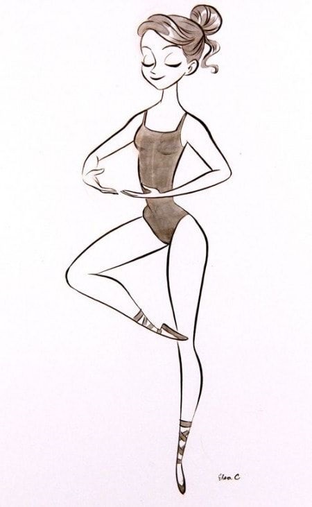 Балерини дивовижні картинки для змалювання