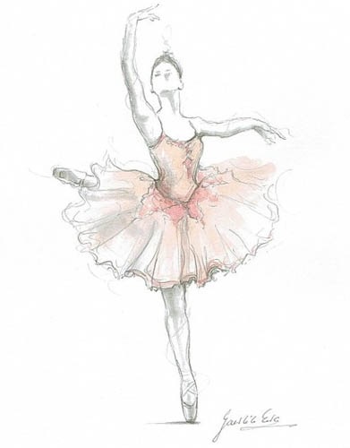 Балерини дивовижні картинки для змалювання