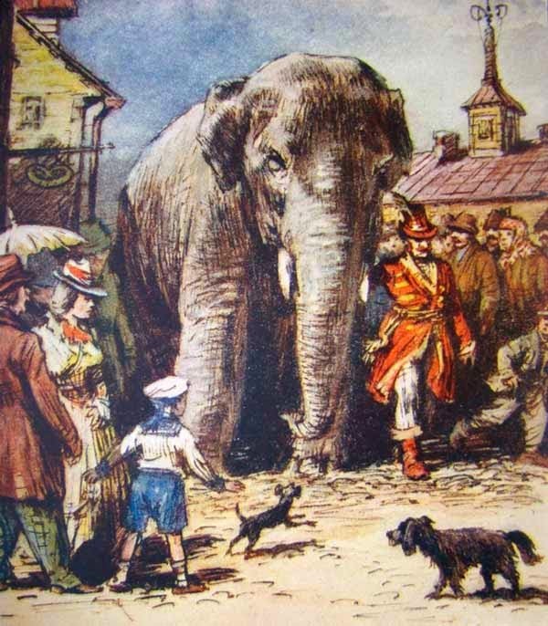 Картинка моська та слон
