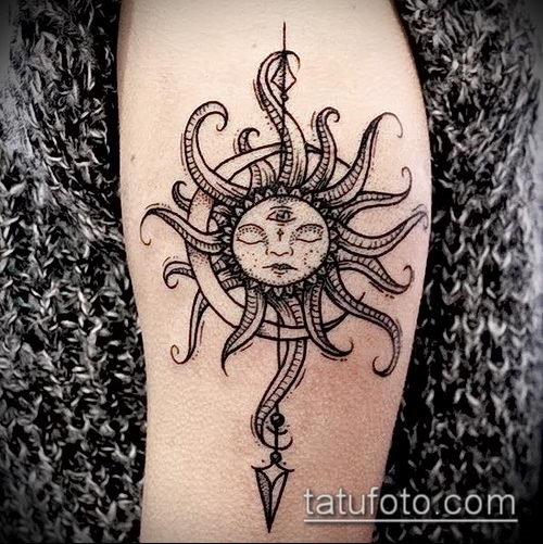 Сонце та місяць малюнок