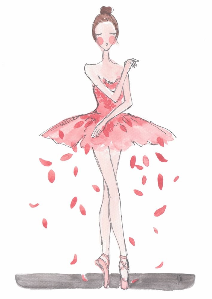 Балерина малюнок для дітей