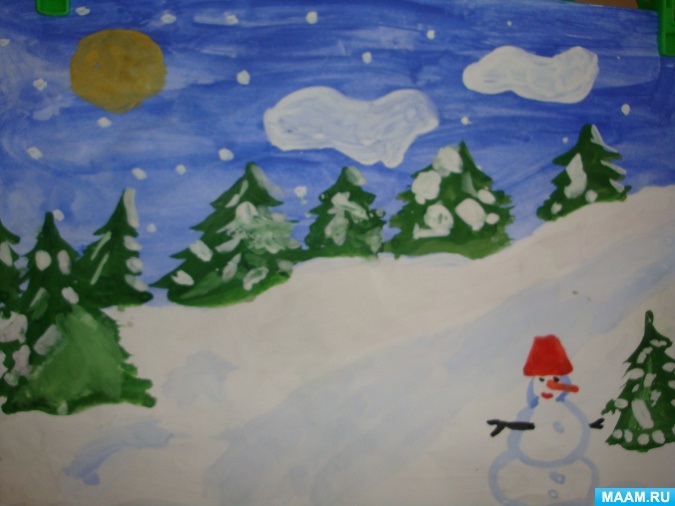 Зима клас 3 малюнки добірка