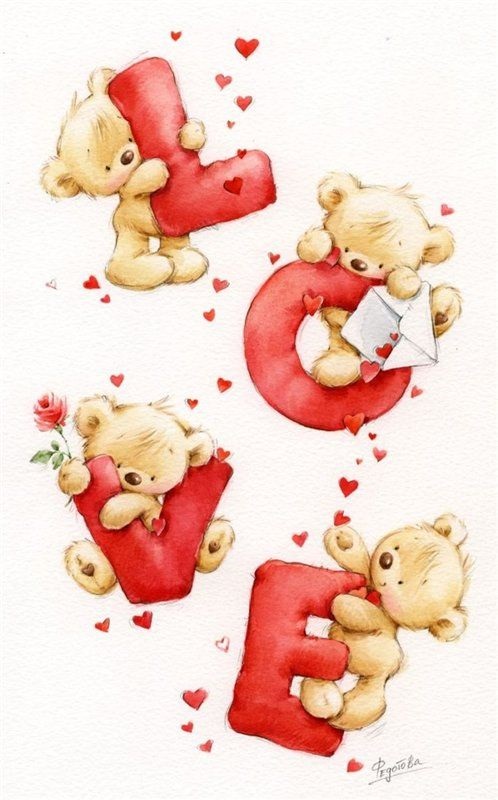 Картинки з ведмедиками про кохання