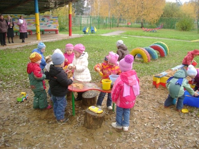 Прогулянки в дитячому садку.